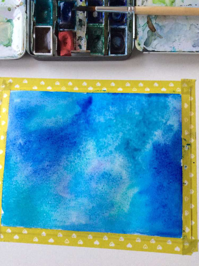 Letter Lovers tradonde: Anleitung Bokeh Technik mit Aquarellfarben