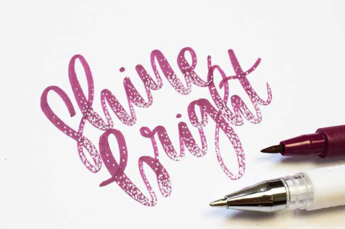 Letter Lovers Maedchenkunst: Handlettering Shine bright