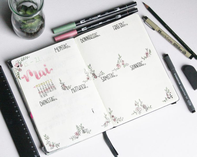 DIY Kalenderseite von frl.stucki - Lettering für die Letter Lovers