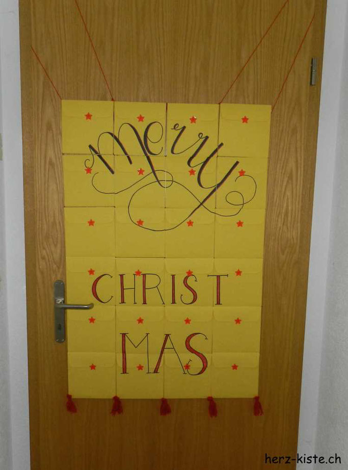 Adventskalender aus Briefumschlägen - Last Minute Idee