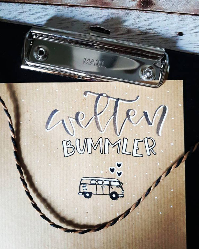 Letter Lovers mrs.b.letters: Handlettering Weltenbummler