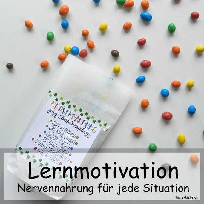 Lernmotivation schenken - Nervennahrung für jede Situation