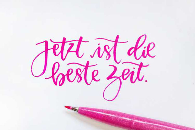 Letter Lovers Maedchenkunst: Handlettering Jetzt ist die beste Zeit
