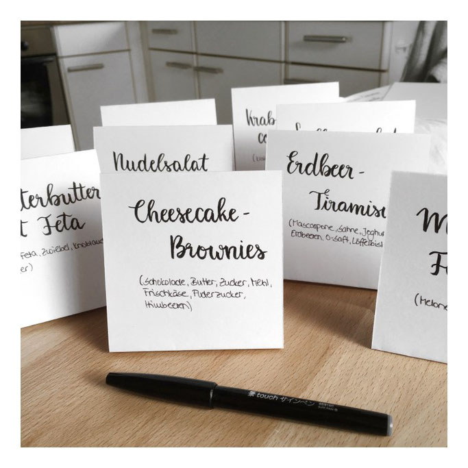 Letter Lovers michilicious: Handlettering Cheesecake Brownies und andere Rezepte