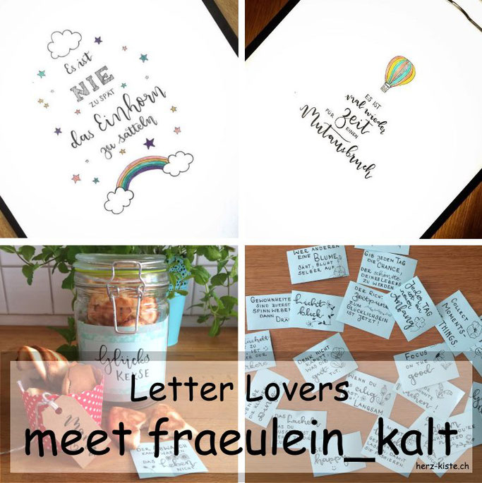Handlettering: Letter Lovers - fraeulein_kalt zu Gast mit einer Anleitung für Glückskekse