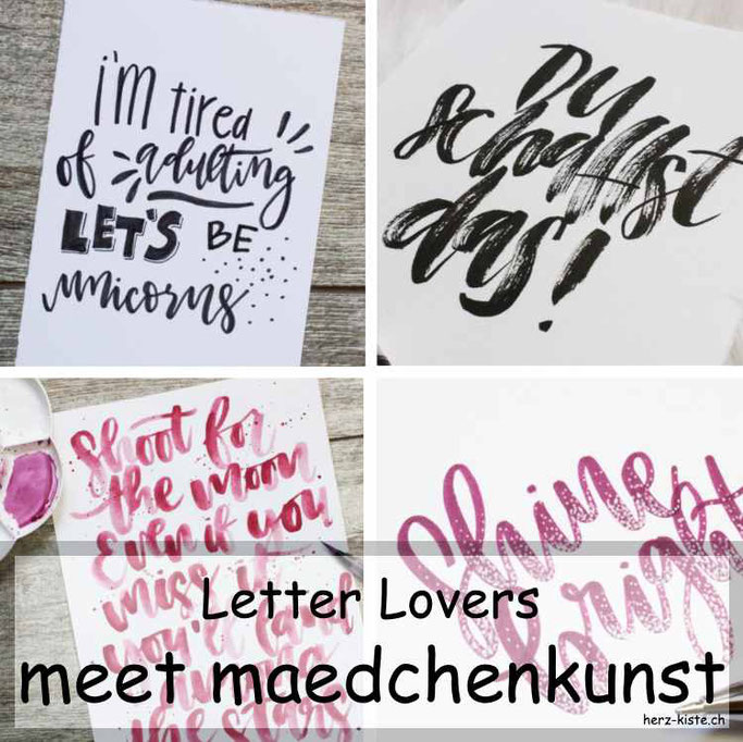 Letter Lovers in der Herz-Kiste: maedchenkunst zu Gast