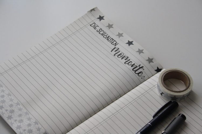 DIY Weihnachtsplanner mit Lettering - die schönsten Momente