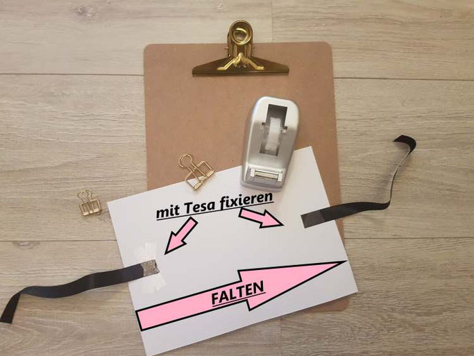 Anleitung wie du ganz einfach selber eine DIY Sammelmappe basteln kannst - Schritt 4 - Letter Lovers mrs.b.letters