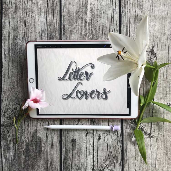 Letter Lovers stickynote.lettering: Handlettering Letter Lovers