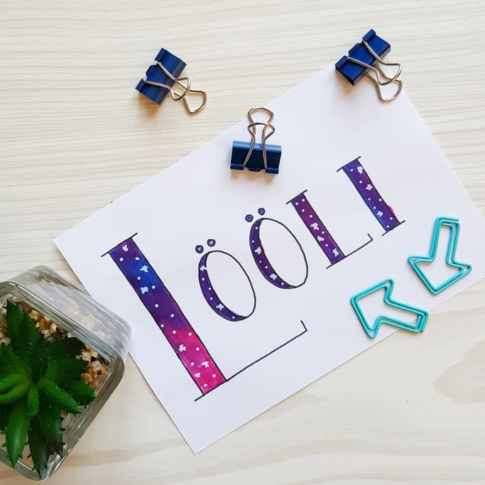 Lööli - Lettering auf Schweizerdeutsch