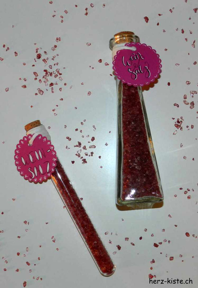 Rotweinsalz selbermachen - Geschenkidee zu Weihnachten