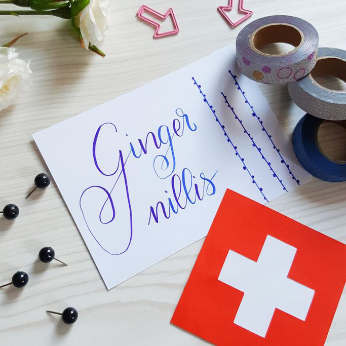 Gingernillis - schweizerdeutsches Lettering (Krimskrams)