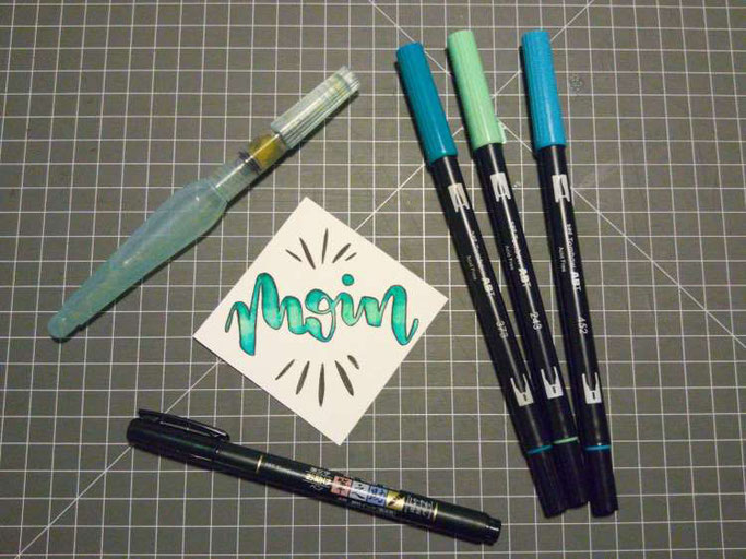 Letter Lovers kvittje: Anleitung zum Blending mit Brushpens