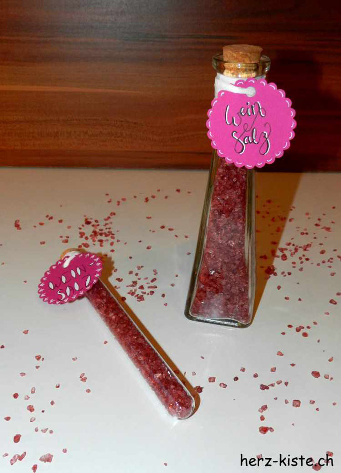 DIY Weinsalz - Geschenke aus der Küche