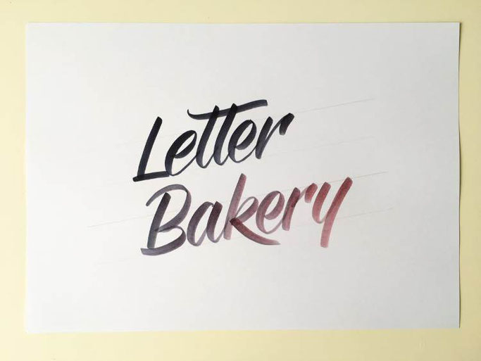 Letter Lovers _annalala_: Anleitung Farbverlauf Letter Bakery