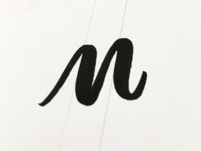 Letter Lovers robert_lettering: Anleitung Brush Lettering Basics für Anfänger - parallele Linien