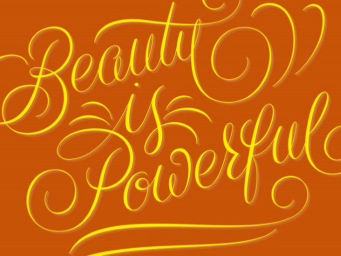 Letter Lovers robert_lettering: Handlettering Beauty is powerful