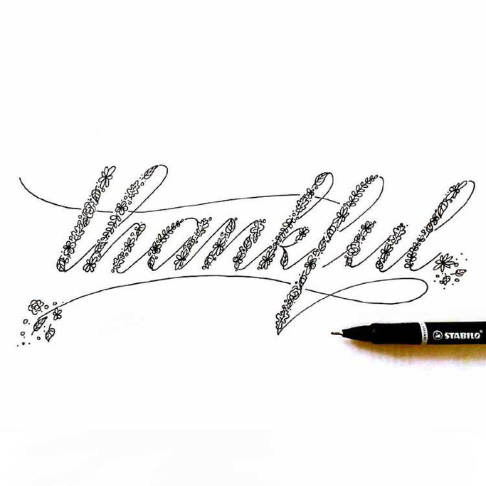 Letter Lovers frauleinausten: Handlettering thankful