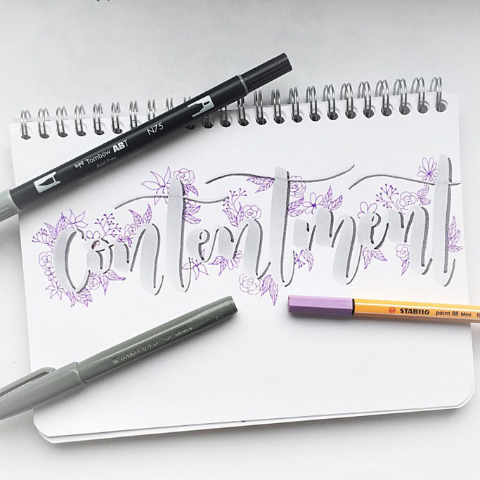 Letter Lovers sevilovesletters: Handlettering contentment