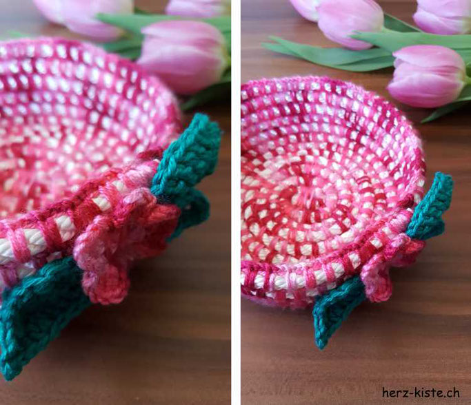 DIY Aufbewahrungsidee: einen Häkelkorb aus Wolle und Seil selbermachen