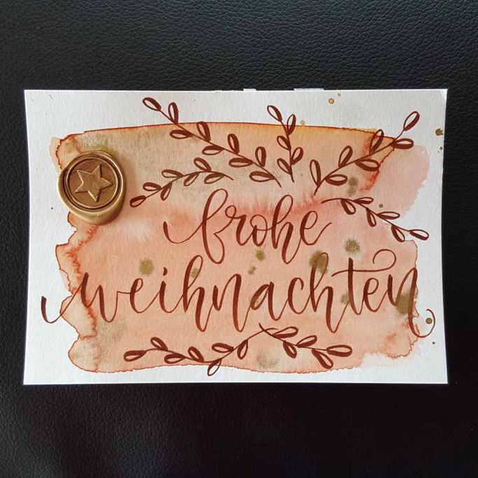 12 von 12 im Dezember - Weihnachtskarte