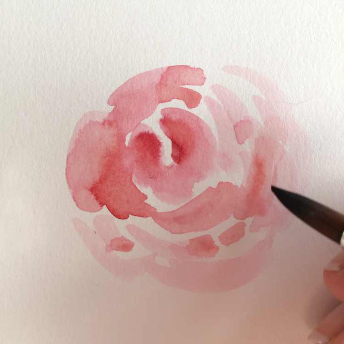 Letter Lovers unakritzolina: Anleitung Rosen malen mit Ecoline Brushpens - 8