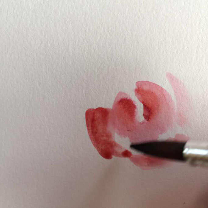 Letter Lovers unakritzolina: Anleitung Rosen malen mit Ecoline Brushpens - 4