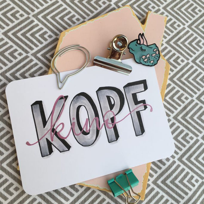 Handlettering: Kopfkino - cornlandart für die Letter Lovers