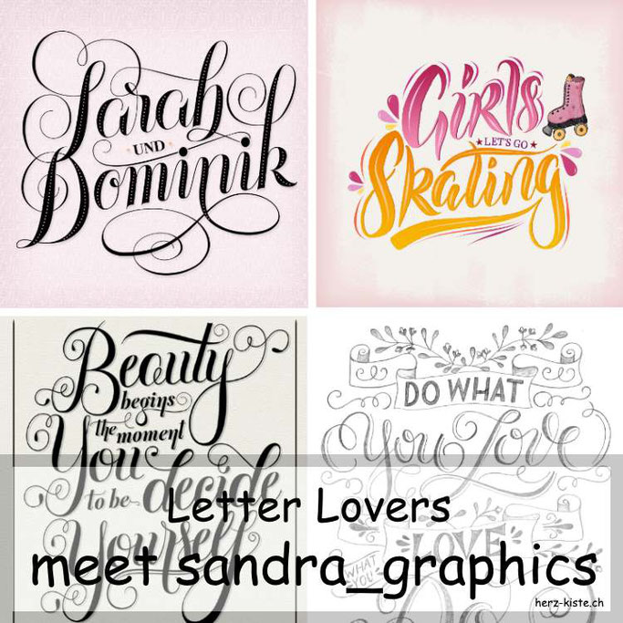 Letter Lovers - sandra_graphics zu Gast mit einer Anleitung für Chalk-Lettering auf einer Leinwand