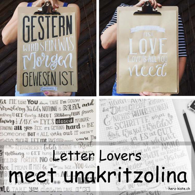 Letter Lovers in der Herz-Kiste: unakritzolina zu Gast