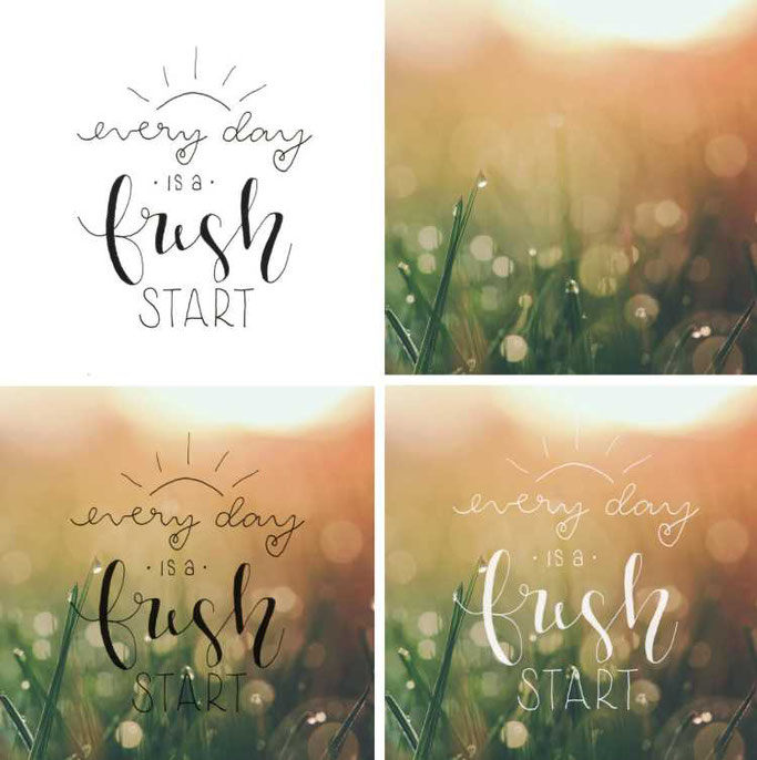 Handlettering Anleitung: Wie man ein Lettering auf ein Foto legt