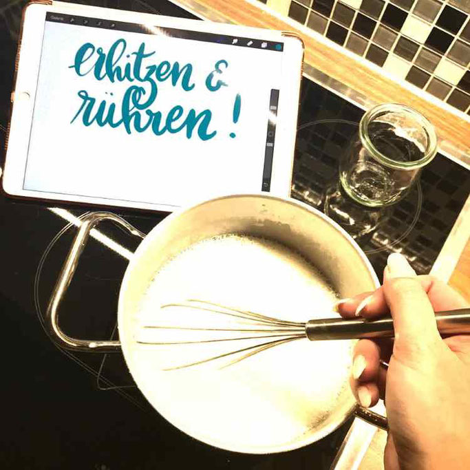 DIY Lettering Anleitung: Fake Porzellan selber machen