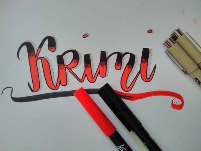 Letter Lovers schriftspielerei: Krimi Handlettering