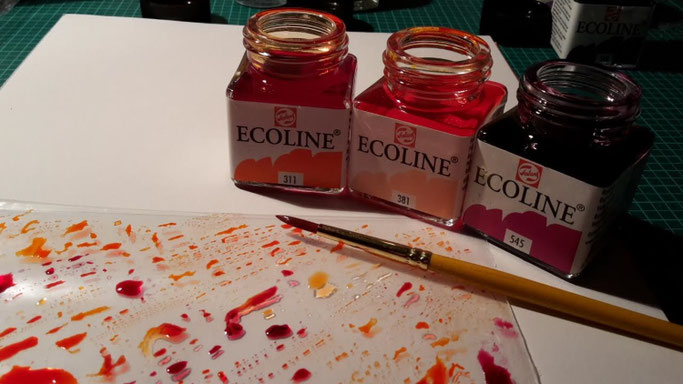 Letter Lovers _conny_k_: Anleitung Hintergrund mit Ecoline Wasserfarben
