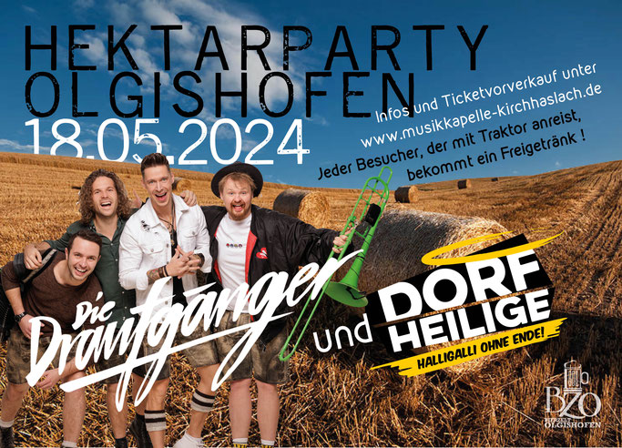 Hektarparty 2024 mit Die Draufgänger und Dorfheilige