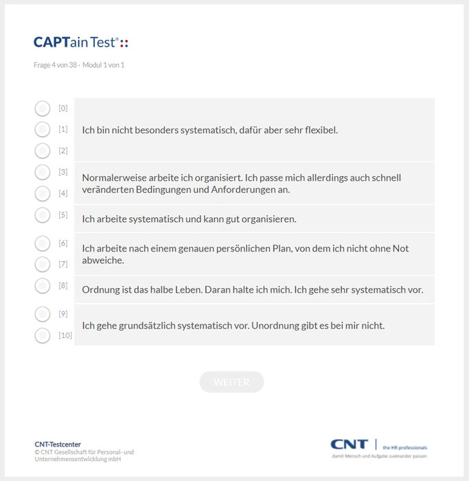 Wie Sind Die Fragen Aufgebaut Captain Test