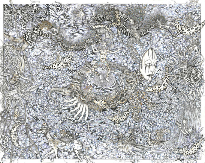 Stéphanie Sautenet - Ssoloeil - dessin - inkdrawing - rituel