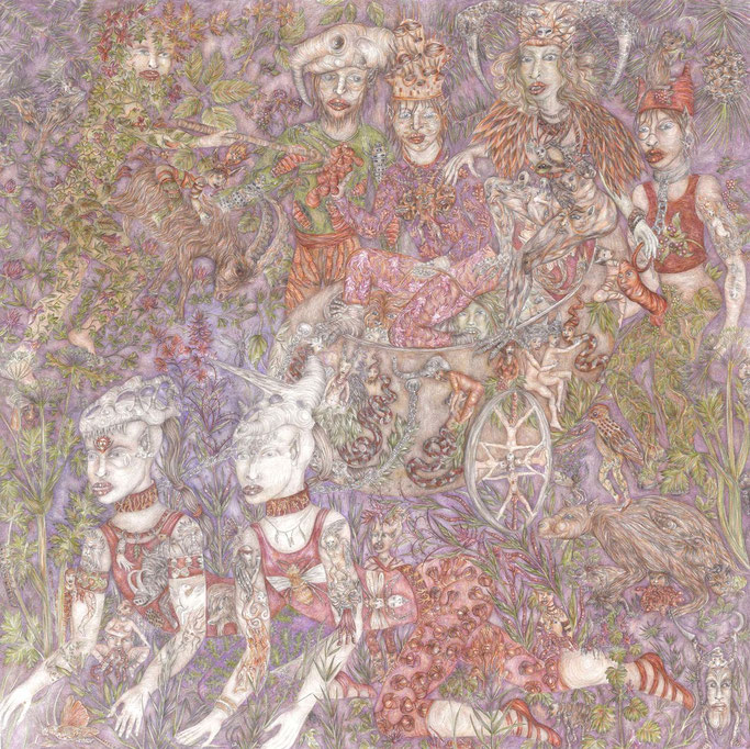 " les esclaves " (75/75 cm, 2017)