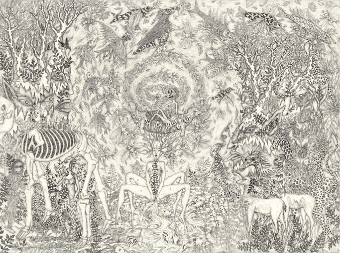 Stéphanie Sautenet - Ssoloeil - dessin - inkdrawing - rituel