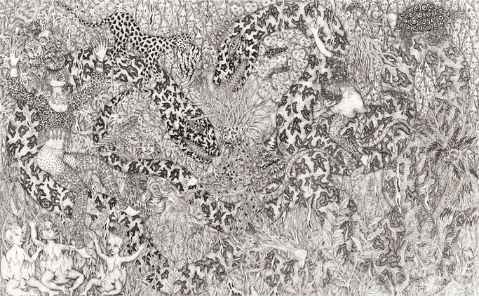 Stéphanie Sautenet - Ssoloeil - dessin - inkdrawing - rituel