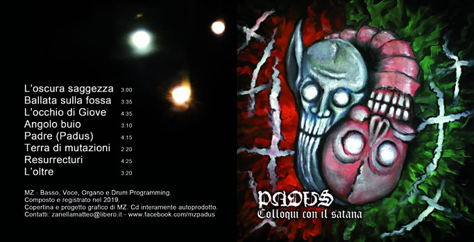 PADUS, new album, Colloqui con il satana, streaming, experimental doom, rockers and other animals, news