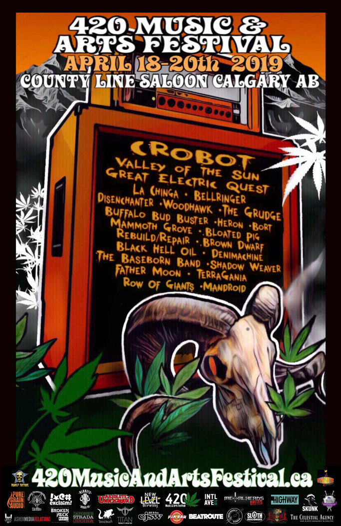 Calgary, Music & Arts Fest, Expo, Crobot, Great Electric Quest, Valley of the Sun, Disenchanter, Rockers And Other Animals, Rock News, Rock Magazine, Rock Webzine, rock news, sleaze rock, glam rock, hair metal