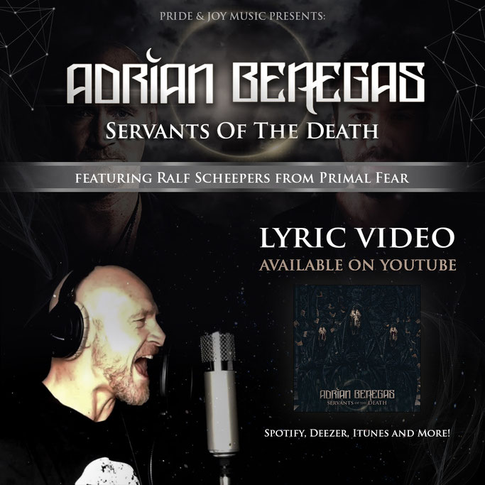 Adrian Benegas ft. Ralf Scheepers - Servants of the Death (Official Lyric video)