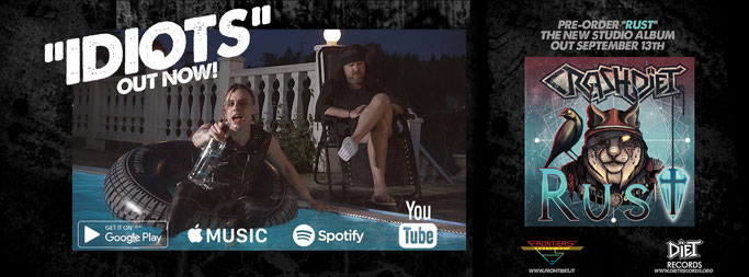 Crashdiet, New Video, Idiots, Rust, New Album, Sleaze, Glam, Hard Rock,