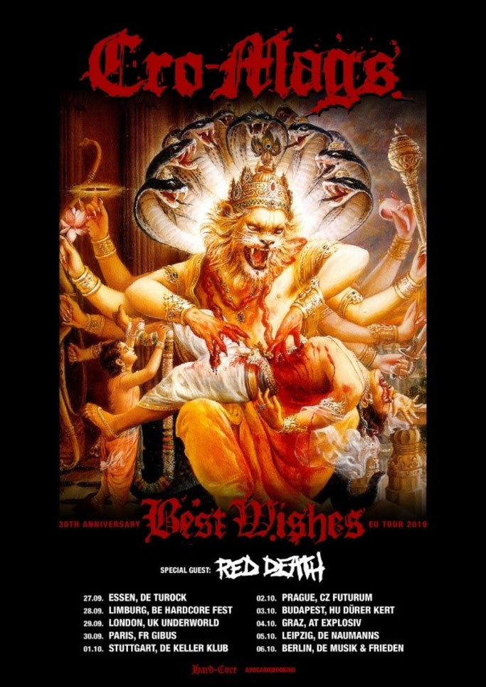 RED DEATH announce new album “Sickness Divine” To tour Europe with Cro-Mags!