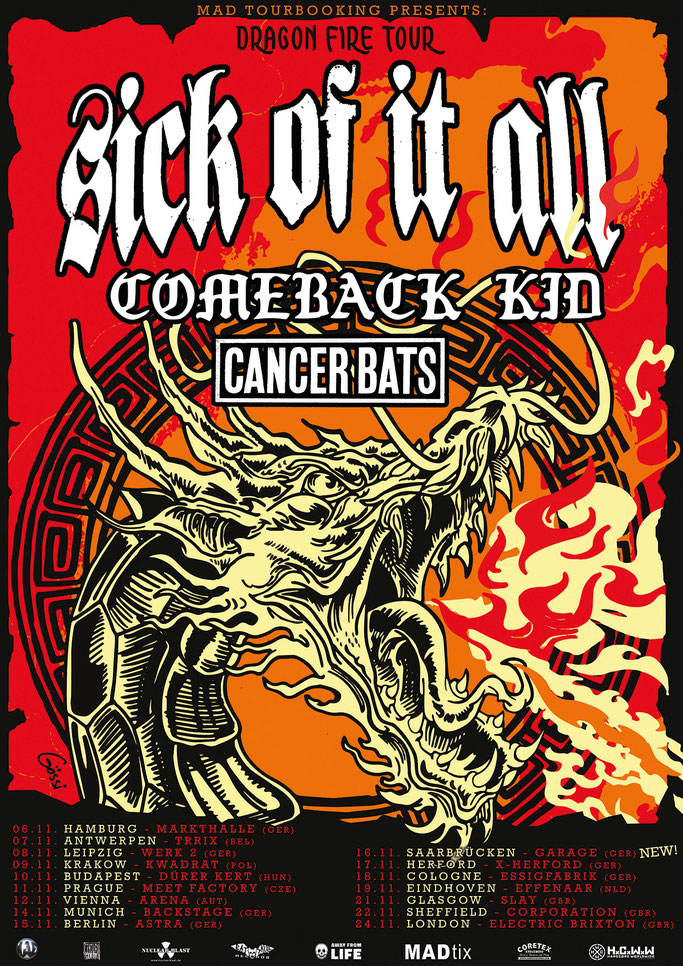 SICK OF IT ALL release video clip for “Self Important Shithead” European tour with Comeback Kid and Cancer Bats, News Rockers And Other Animals, Rock News, NWOBHM, Rock Magazine, Rock Webzine, rock news, sleaze rock, glam rock, hair metal