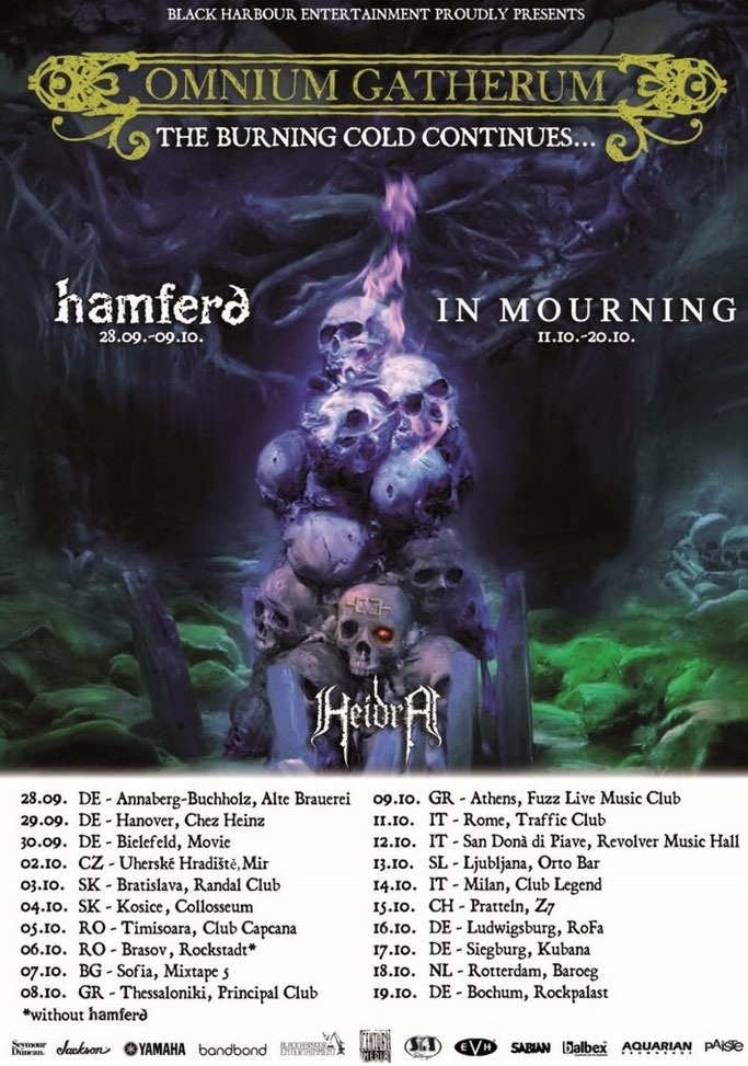 OMNIUM GATHERUM release new song „CHAOSPACE“, Touring Europe in September & October