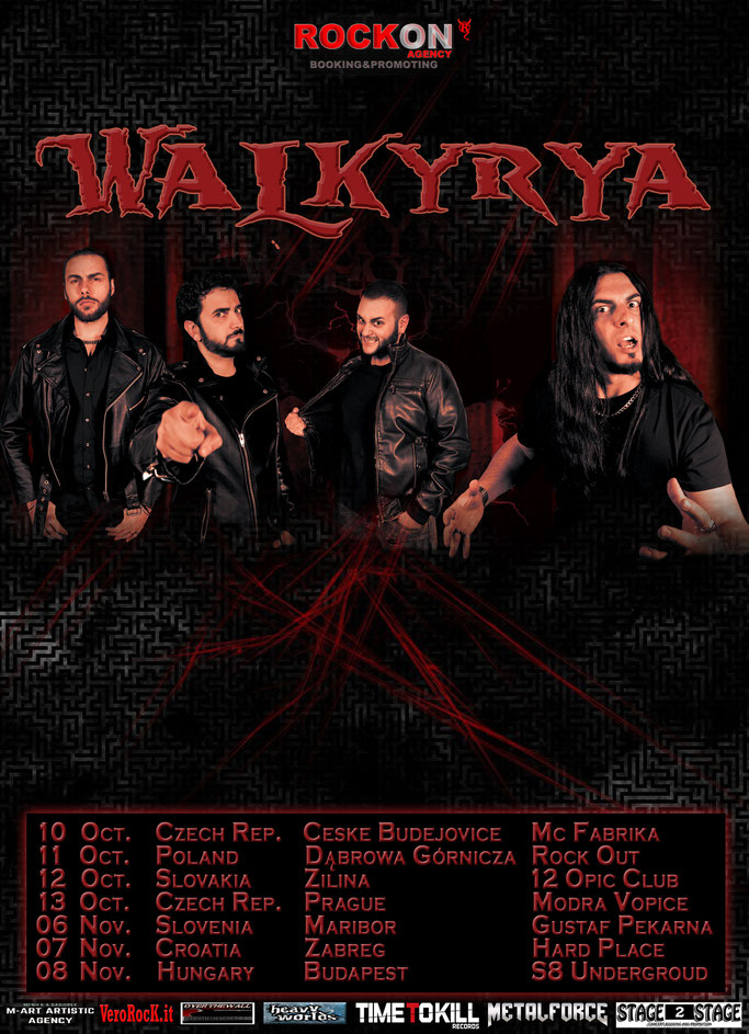 European tour,Heavy-Thrash Metal,Walkyrya, News Rockers And Other Animals, Rock News, NWOBHM, Rock Magazine, Rock Webzine, rock news, sleaze rock, glam rock, hair metal