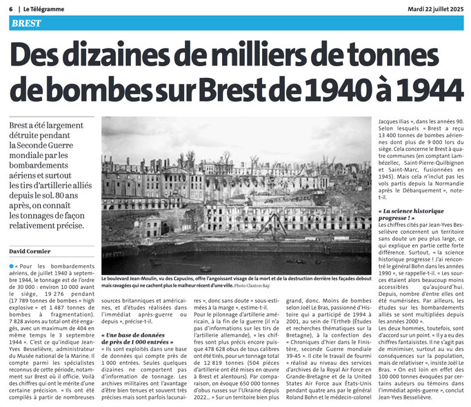Le Télégramme, 22 juillet 2025