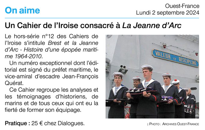 Ouest-France, 2 septembre 2024